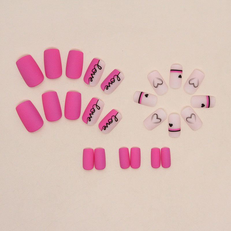 Manicure Valentine's Day Fake Nails (24 pcs)