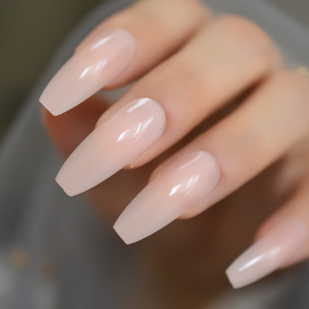 Nude Extra Long Fake Nails (24 pcs)