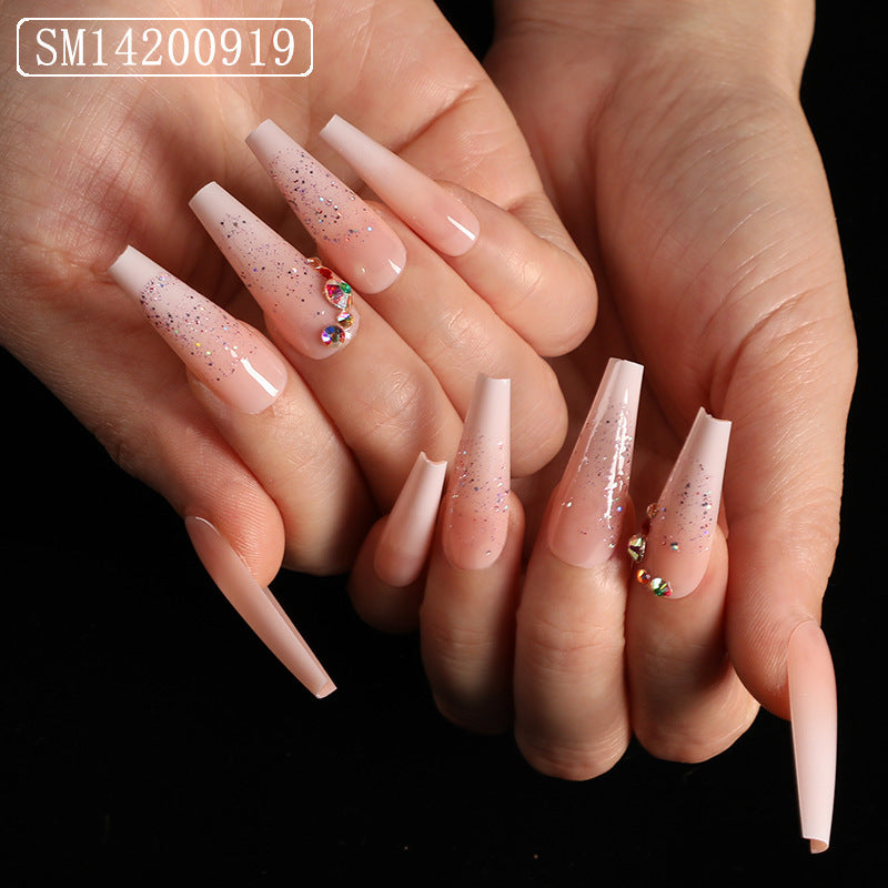 Assemble Ballet Nails, Trapezoidal Coffin, Fake Nails