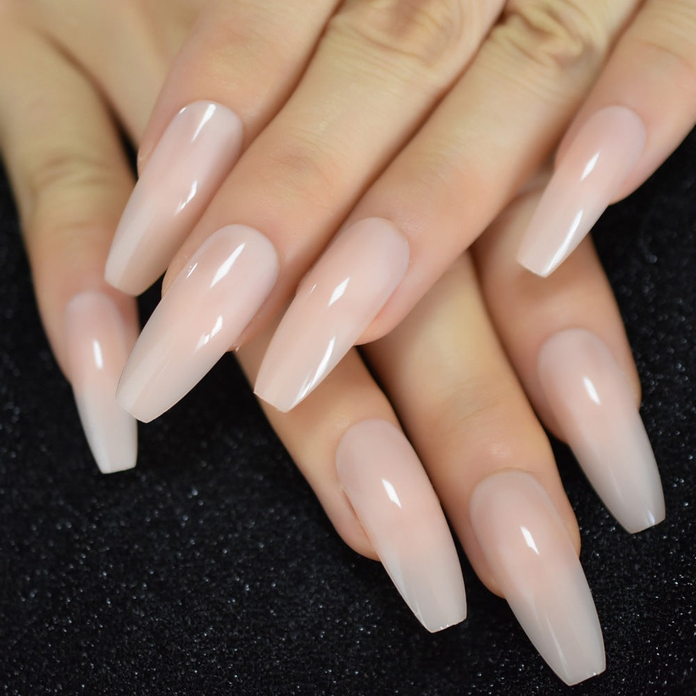 Nude Extra Long Fake Nails (24 pcs)