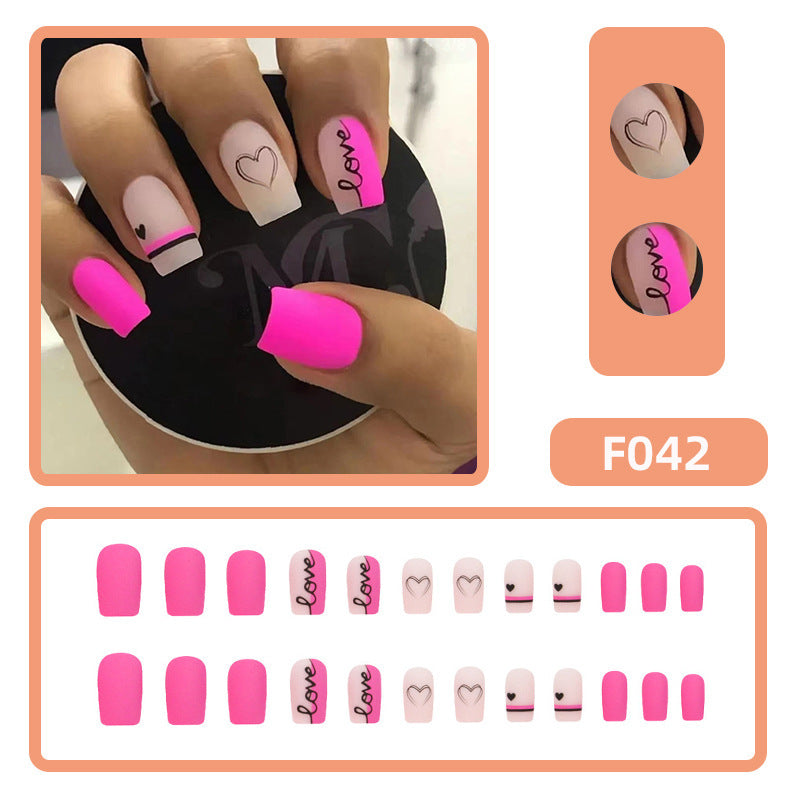 Manicure Valentine's Day Fake Nails (24 pcs)